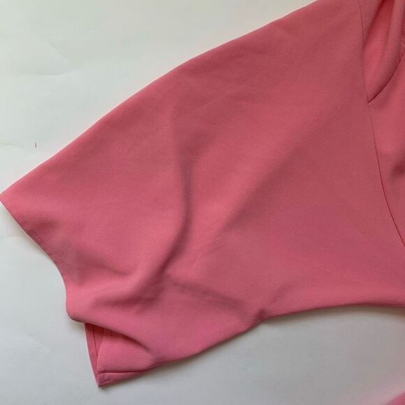 Tome Picasso Dress 16 pink plus size solid mini monotone - Picture 8 of 14